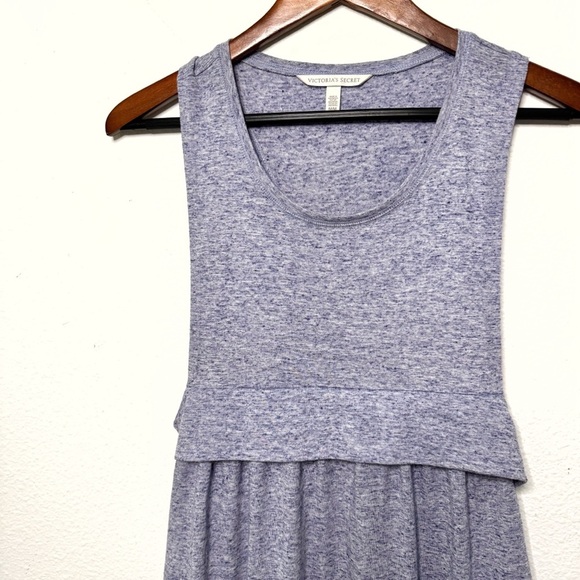 Victoria’ Secret summer beach racer back cutout maxi dress size medium blue gray - Picture 5 of 12